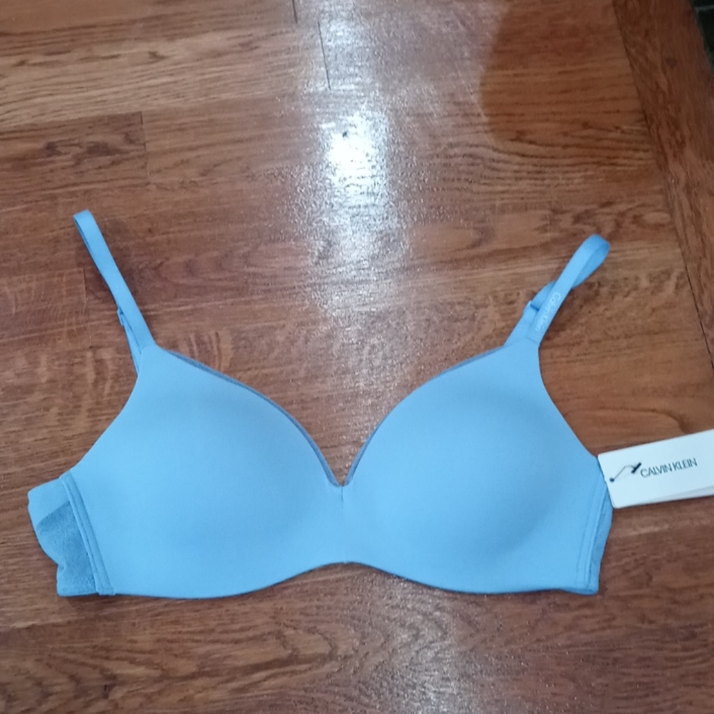Calvin Klein baby blue bra